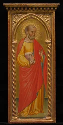 Helgon i röd mantel, sent 1800-tal - tidigt 1900-tal.