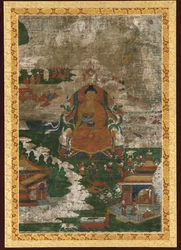 Sakyamuni tronade, och biografiska scener, 1700-talet.