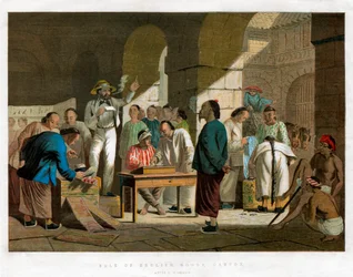 Försäljning av engelska varor, Kanton, 1858