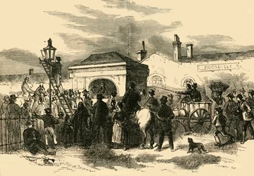 Försäljning av Hyde Park Turnpike, c1876.