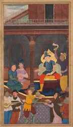 Salome tar emot Johannes döparen med huvudet på ett fat, från en spegel av helighet..., 1602-1604.