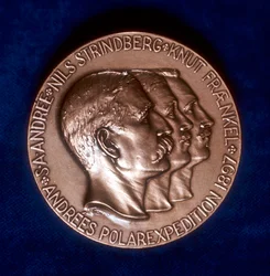Salomon August Andree 1854-1897, svensk ingenjör och ballongfarare, 1897
