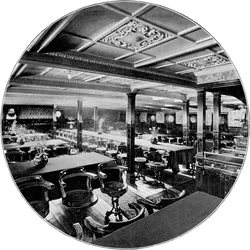 Salong för P&O-ångfartyget SS India, 1901