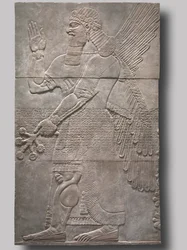 Hälsande skyddande ande, 883-859 f.Kr.