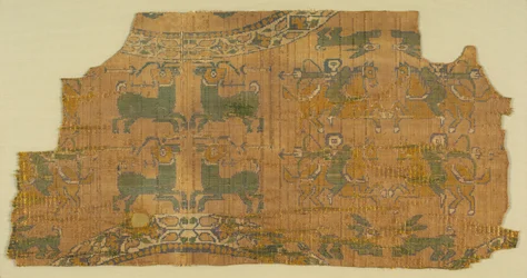 Samitfragment med jägare, 800-tal.