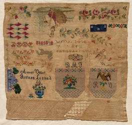 Sampler, 1800-tal.