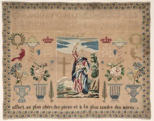 Sampler, 1800-tal.