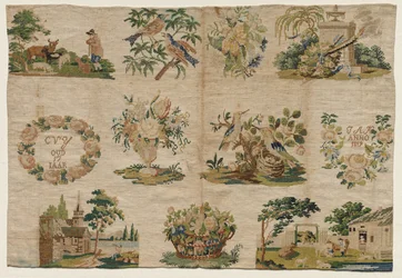 Sampler Fragment, 1819.