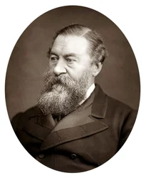Samuel White Baker 1821-1893, engelsk upptäcktsresande och antislaverikampanj, c1880