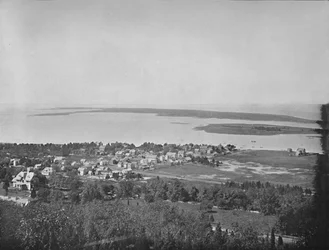 Sandy Hook, från Highland Light, New Jersey, c1897.