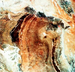 Satellitfoto av Great Namaland, Namibia, 1972