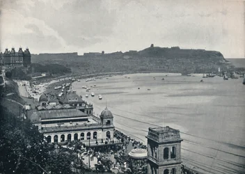 Scarborough - Översikt över South Bay, 1895