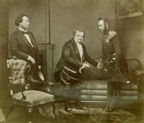 Scen från Aleksandr Griboyedovs pjäs Ve från Wit, Maly Theatre, Moskva, Ryssland, 1850