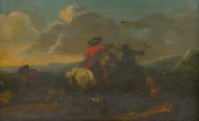 Scen från Cavalry Battle