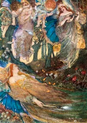 Scen ur Shakespeares En midsommarnattsdröm