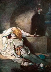 Scen från Shakespeares Romeo och Julia