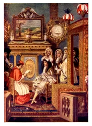 Scen från ett franskt hov, c1800-talet
