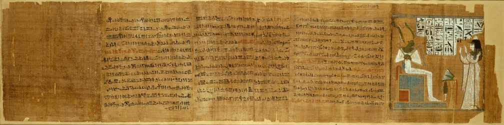 Scen från de dödas bok, Egypten, tredje mellanperioden, dynastin 21 ca 1069-945 f.Kr.