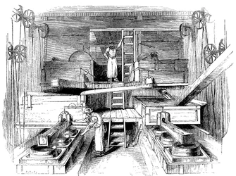 Scen i en keramikfabrik i Staffordshire, c1851