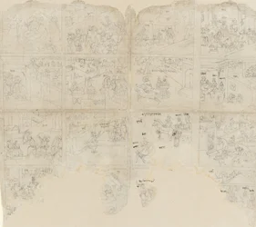Scener från Bhagavata Purana, tidigt 1800-tal.