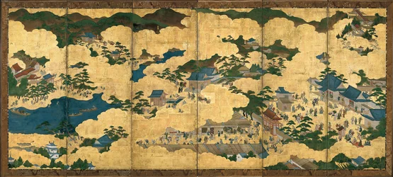 Scener i och runt Kyoto, ca 1690