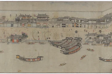 Natursköna sevärdheter i West Lake, 1300-talet.