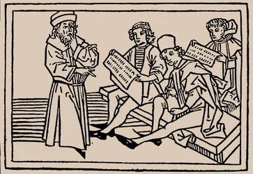 Skollektioner. Från människolivets spegel av Rodericus Zamorensis, 1479