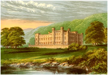 Scone Palace, Perthshire, Skottland, hem för Earl of Mansfield, c1880