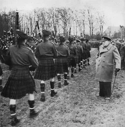 Scotties parad på tysk mark, 1945