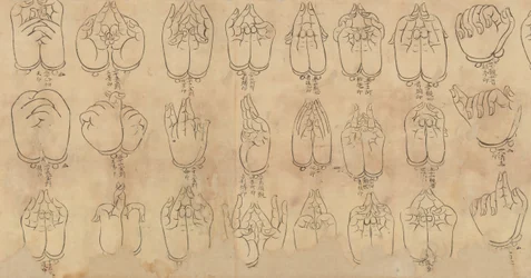 Scroll of Mudras, 11-12-talet.