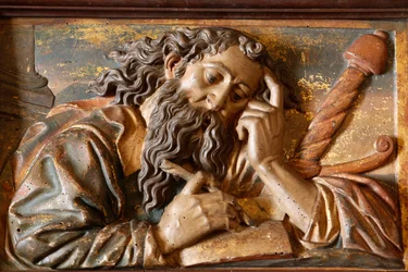 Skulptur i Mallorca katedral: Saint Paul, Palma, Spanien