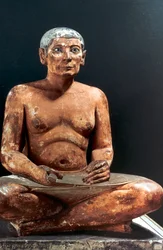 Sittande skrivare, fornegyptier, 5:e dynastin, 2498-2345 f.Kr.