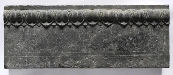 Sektion av en kistplattform: Horisontell panel, 550-577.