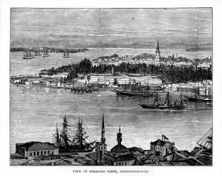 Seraglio Point, Konstantinopel, Turkiet, 1800-talet