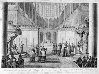 Service av Frankrikes prästerskaps ed, 1800-talet