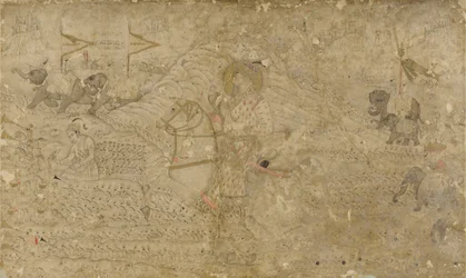 Shah Jahan och hans son Dara Shikoh Hunting, s. 1790.