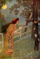"Hon vred nacken på Pauls gråfalk", 1917.