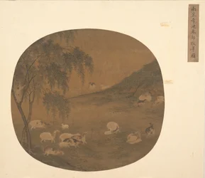 Får och flockpojke, 1300-talet.
