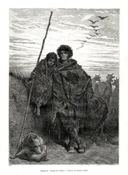 Shepherd of Alava, Spanien, 1886