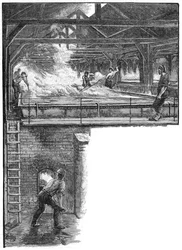 Skottar salt vid South Durham Salt Works, 1884
