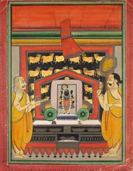 Shri Dwarkanathji från Kankroli Dubaraknathji, mitten av 1800-talet.