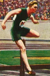 Sid Atkinson från Sydafrika, vinnare av 110 m häck, 1928.