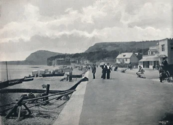 Sidmouth - The Promenade and Beach, 1895