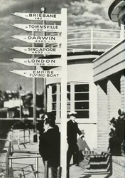 Vägvisare vid Rose Bay, Sydney, Australien, c1939-c1944 1946.