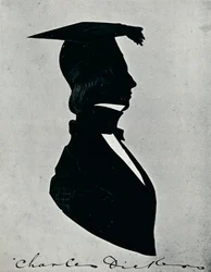 Siluettporträtt av Charles Dickens, c1840-talet, 1910