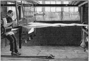 Sidenvävare, Bethnal Green, östra London, 1893