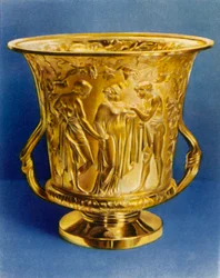Silverförgylld kopp, 1938.
