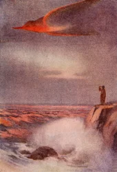 "Synden tar formen av en hackspett", 1914.
