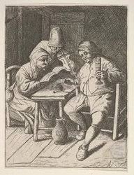 Sångpar och violin, 1610-85.