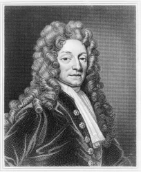 Sir Christopher Wren, engelsk arkitekt, c1680